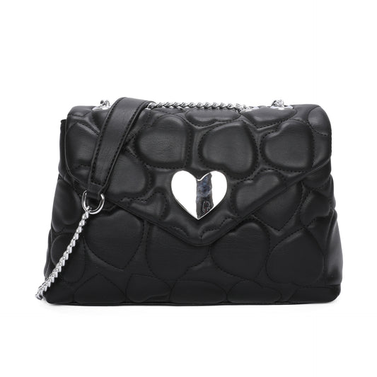 Quincy Quilted Heart Shoulder Bag - LB Boutique