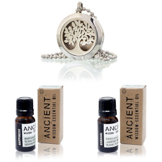 Diffuser Necklace and Essential Oil Blends Set - LB Boutique