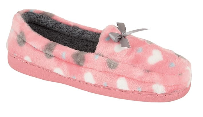 Harmony Heart Detail Slippers - LB Boutique