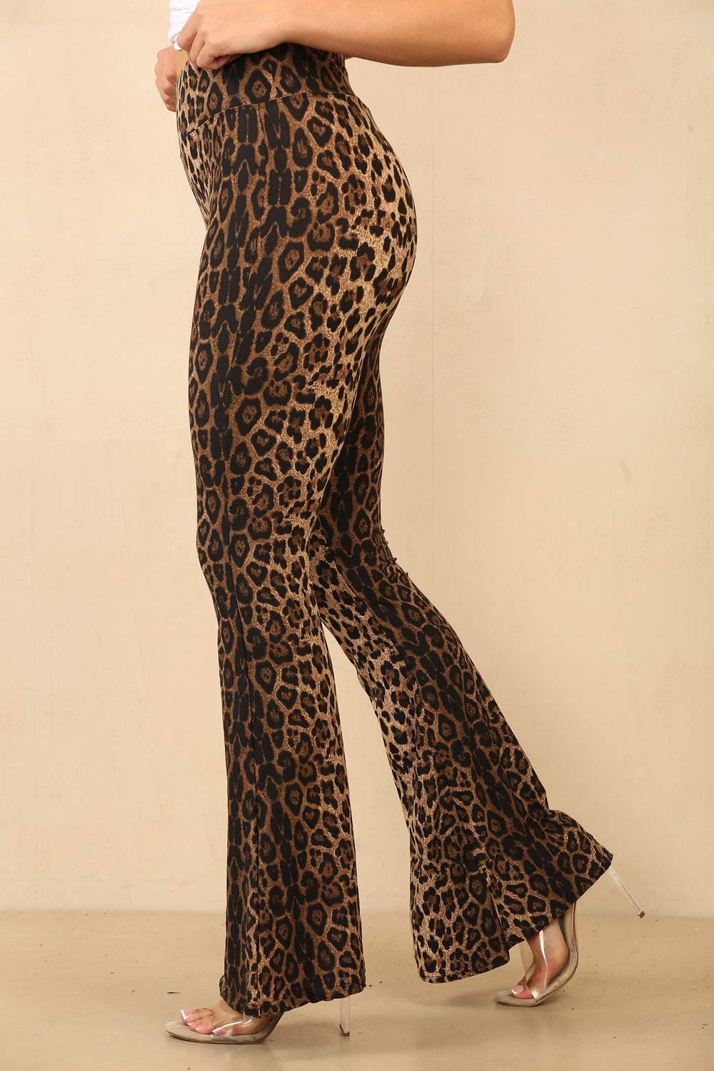 Leona Leopard Print Flare Leggings