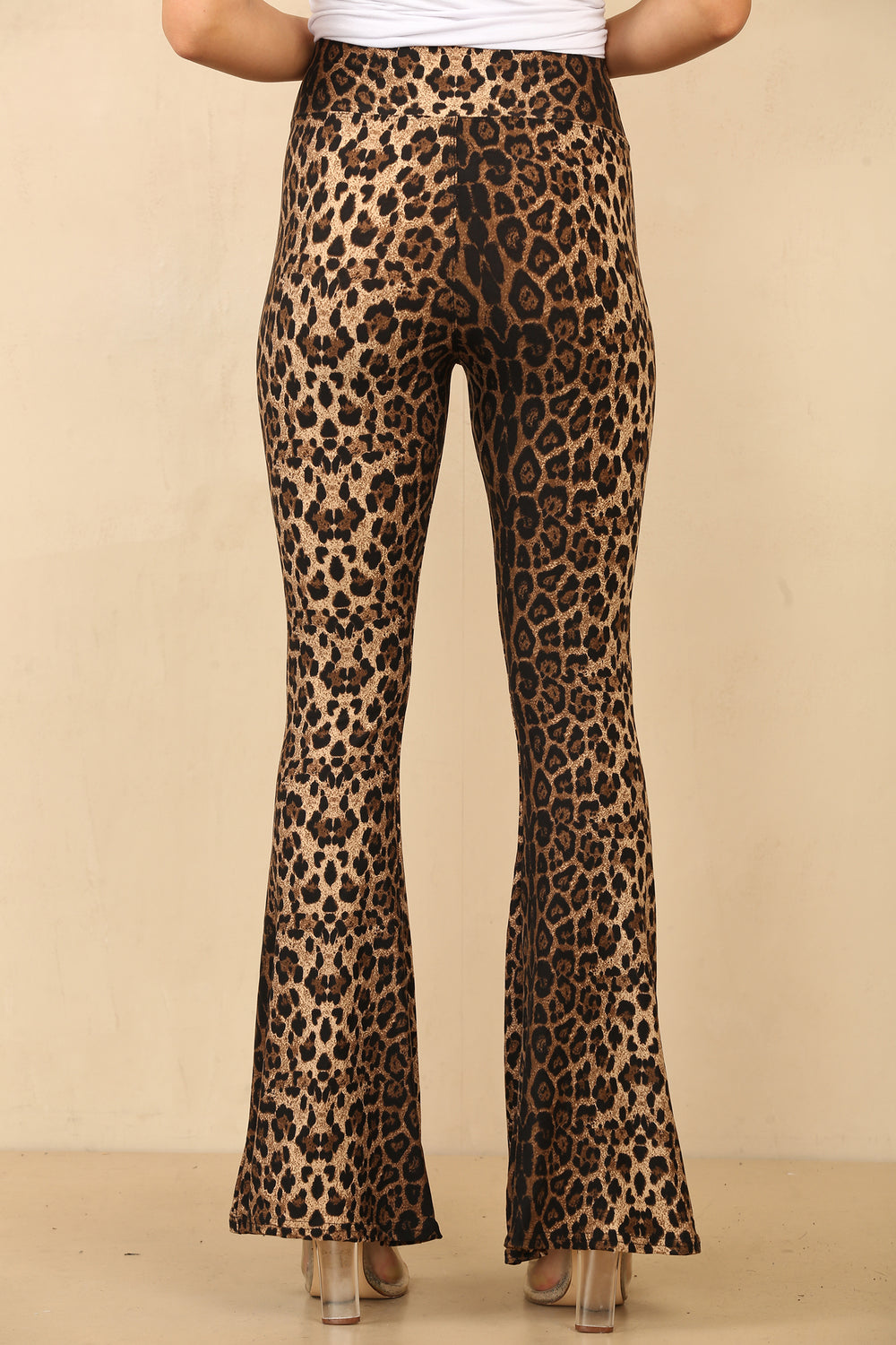 Leona Leopard Print Flare Leggings