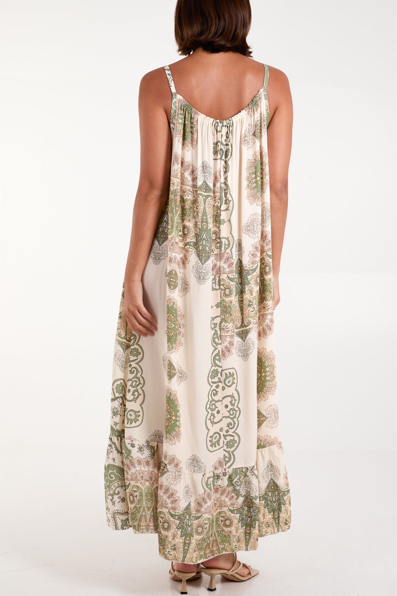 Grace Baroque Print Cami Maxi Dress