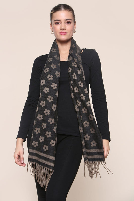 Rubi Flower Print Scarf - LB Boutique