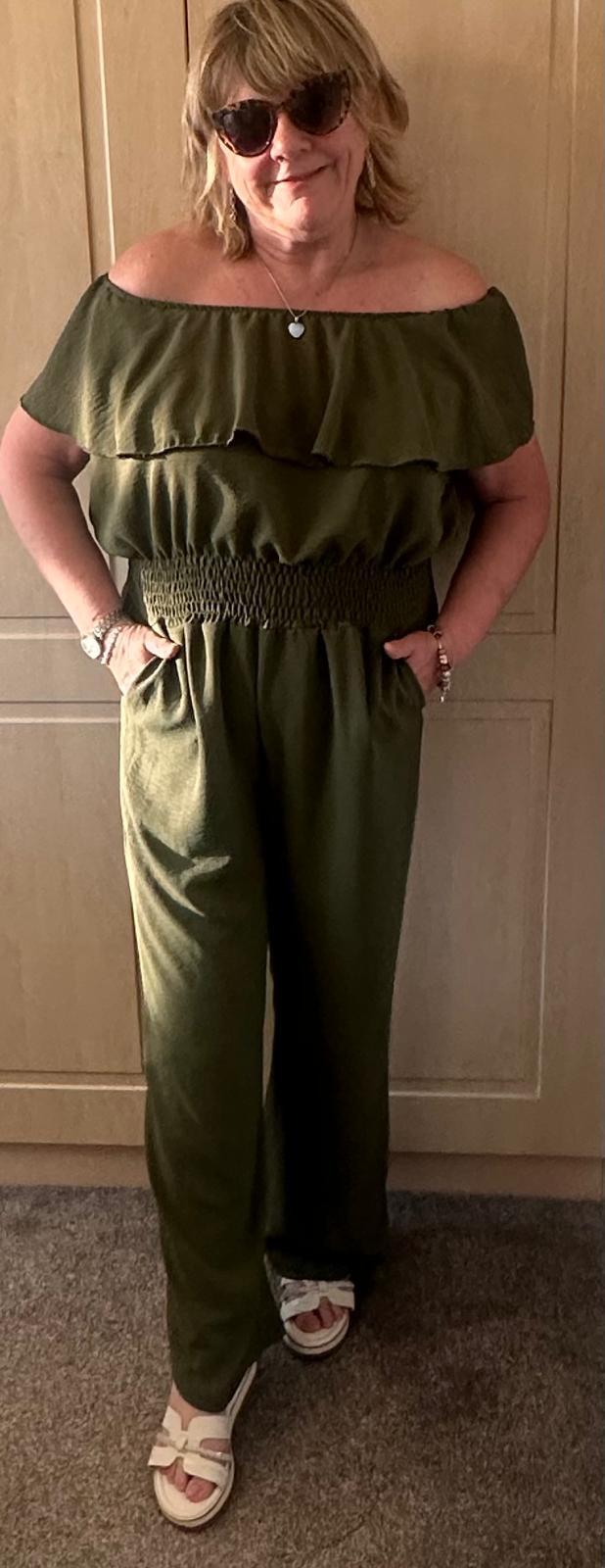 Plus size bardot jumpsuit online