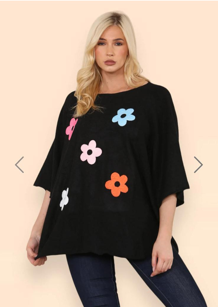 Billie Floral Cap Sleeve Jumper