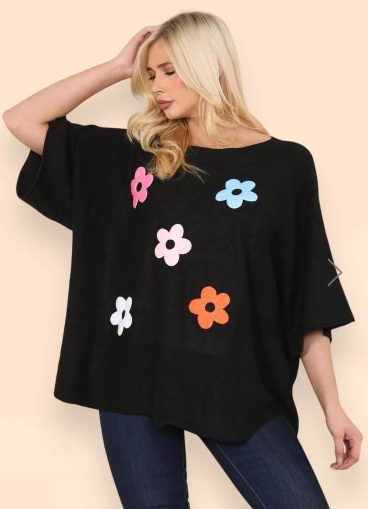 Billie Floral Cap Sleeve Jumper