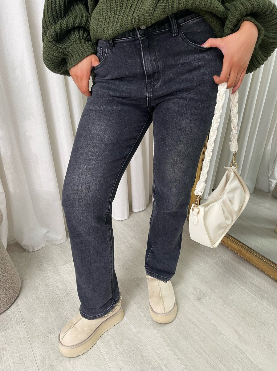 Kathryn Straight Leg High Waist Jeans