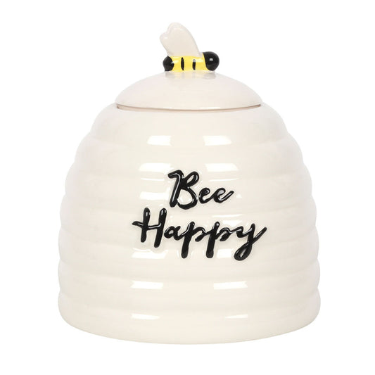 Bee Happy Ceramic Storage Jar - LB Boutique