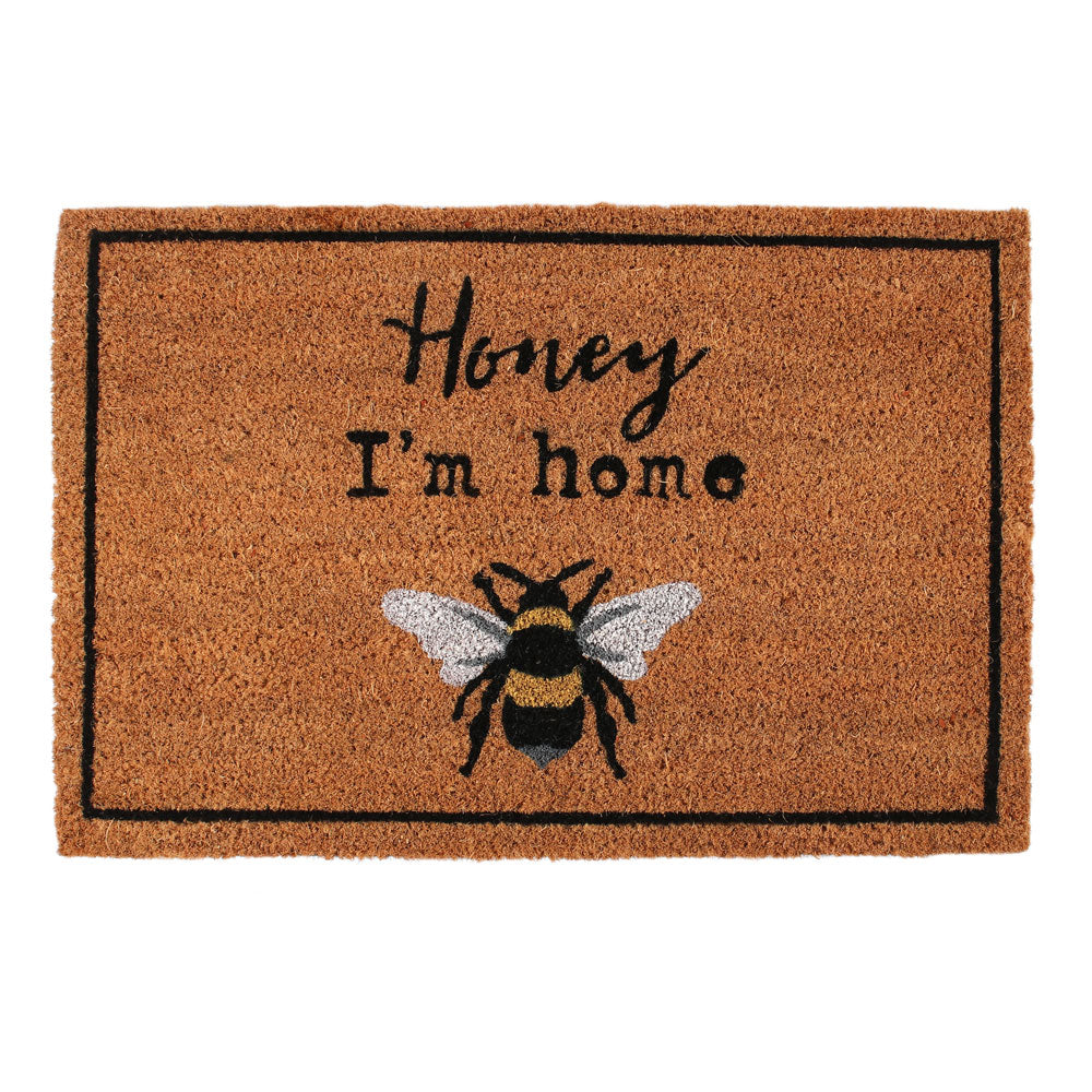 Honey I'm Home Natural Doormat - LB Boutique