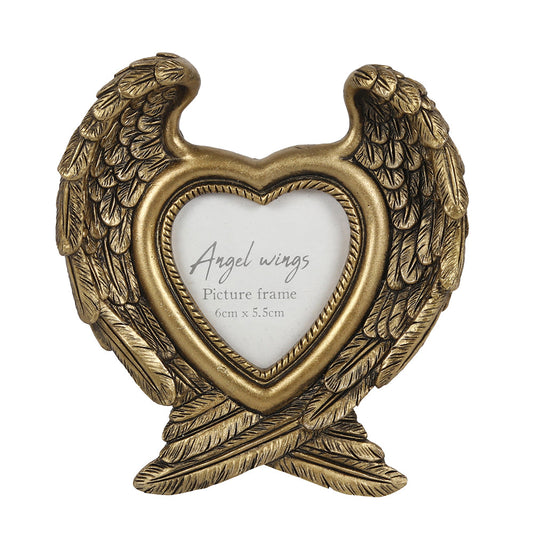 Antique Gold Angel Wing Photo Frame - LB Boutique