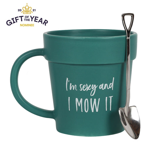 Sexy and I Mow It Pot Mug and Shovel Spoon - LB Clothing