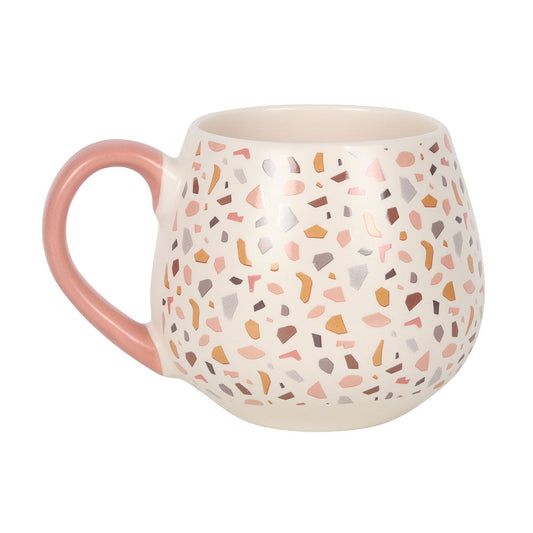 Terrazzo Print Rounded Mug - LB Clothing