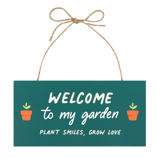 In the Garden Welcome Hanging Sign - LB Boutique