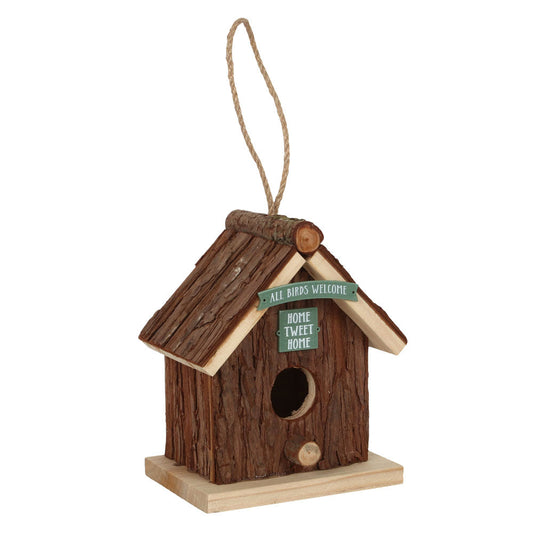 Wood Bark Bird House - LB Clothing