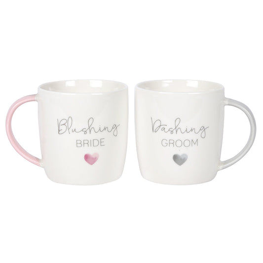 Blushing Bride Dashing Groom Ceramic Mug Set - LB Boutique