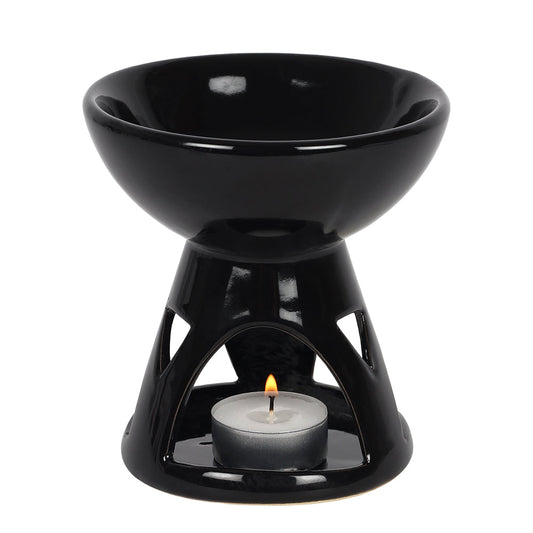 Black Deep Bowl Oil Burner - LB Boutique