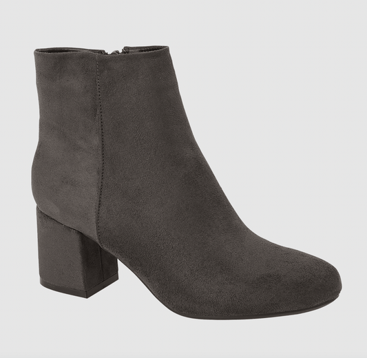 Nancy Suede Effect Ankle Boots - LB Boutique