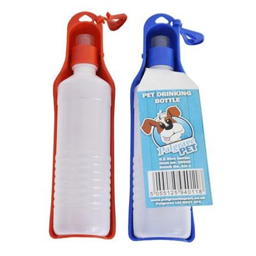 Pet Water Bottle 0.5l Flip Up With Drinking Tray - LB Boutique