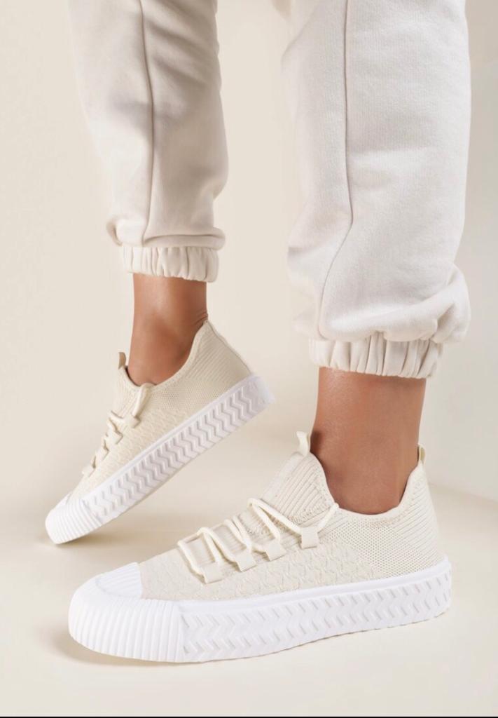 Darcy Lace Up Sock Trainers - LB Boutique